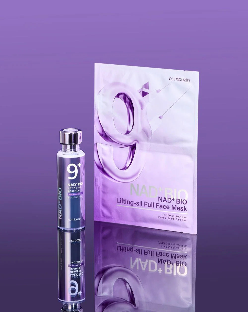 Numbuzin No.9 NAD+ BIO Lifting-sil Full Face Mask – Mascarilla Reafirmante y Efecto Tensor